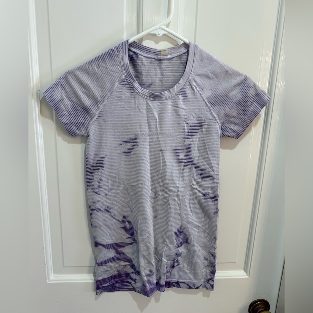 lululemon athletica Purple Tie-Dye Short Sleeve Swiftly Tee